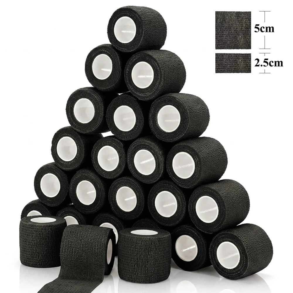 

48/12/3/1pcs Tattoo Grip Bandage Cover Grip Wraps Tapes Self Adhesive for Tattoo Pet Elastic Sports Bandage Tattoo Accessories