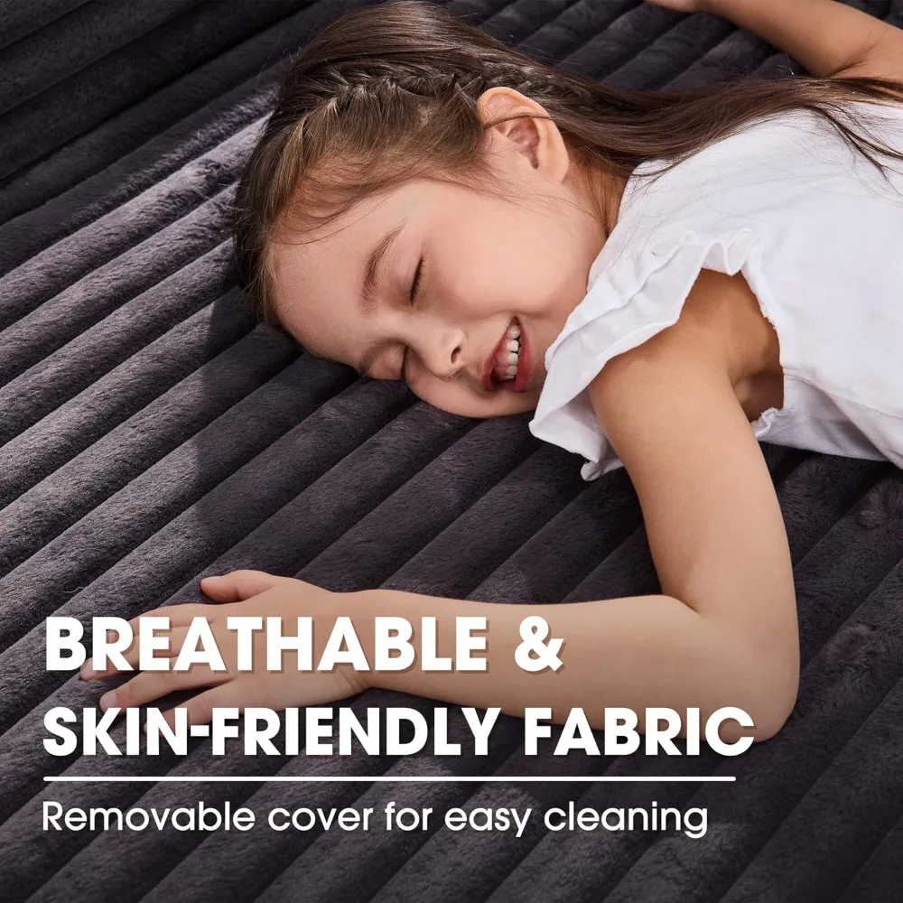 أريكة مقطعية على شكل حرف L مقاس 96 بوصة |   أريكة سحابية من الإسفنج الذكي بثلاثة مقاعد مع كرسي كبير الحجم لغرفة المعيشة