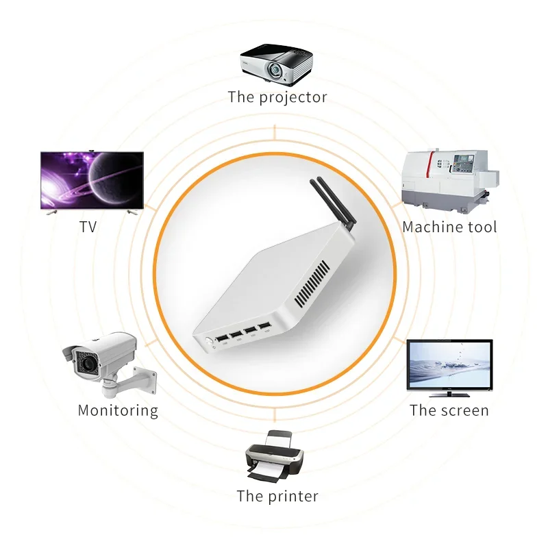 مروحة تبريد كور I7 4610M Nuc Computador Set 12V Win10 Linux Mini Pc Box اللوحة الأم حافظة الكمبيوتر