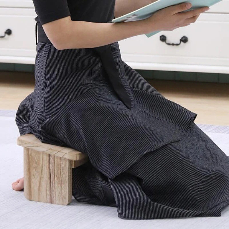 Folding Legs Portable Meditation Kneeling Bench Solid Wood Ergonomic Seat Zen Bench Stool for Meditations, Yoga, Prayer, Seiza