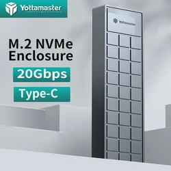 Yottamaster 20 Гбит/с M.2 NVMe SATA Корпус SSD жесткий диск USB 2230 Тип C NVMe SSD корпус адаптер для 2242/2260/2280/