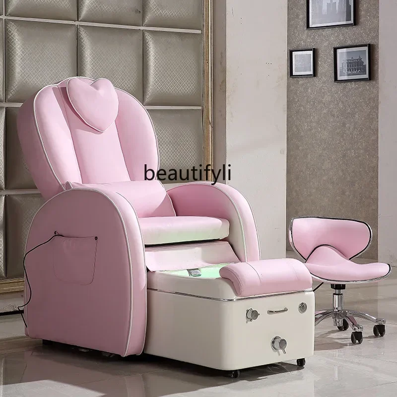 

Electric Manicure Couch Reclinable Foot Bath Foot Massage Sofa Single Beauty Eyelash Massage Sofa