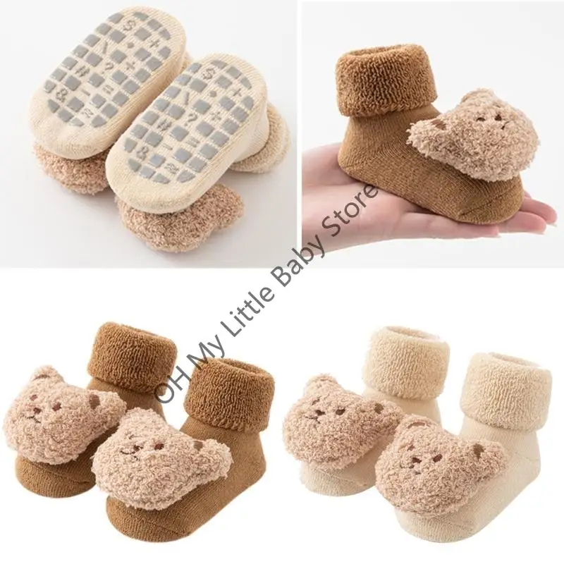 

M76C Animal Patterned Non Slip Socks Comfortable Kids Socks Practical Socks for Kids