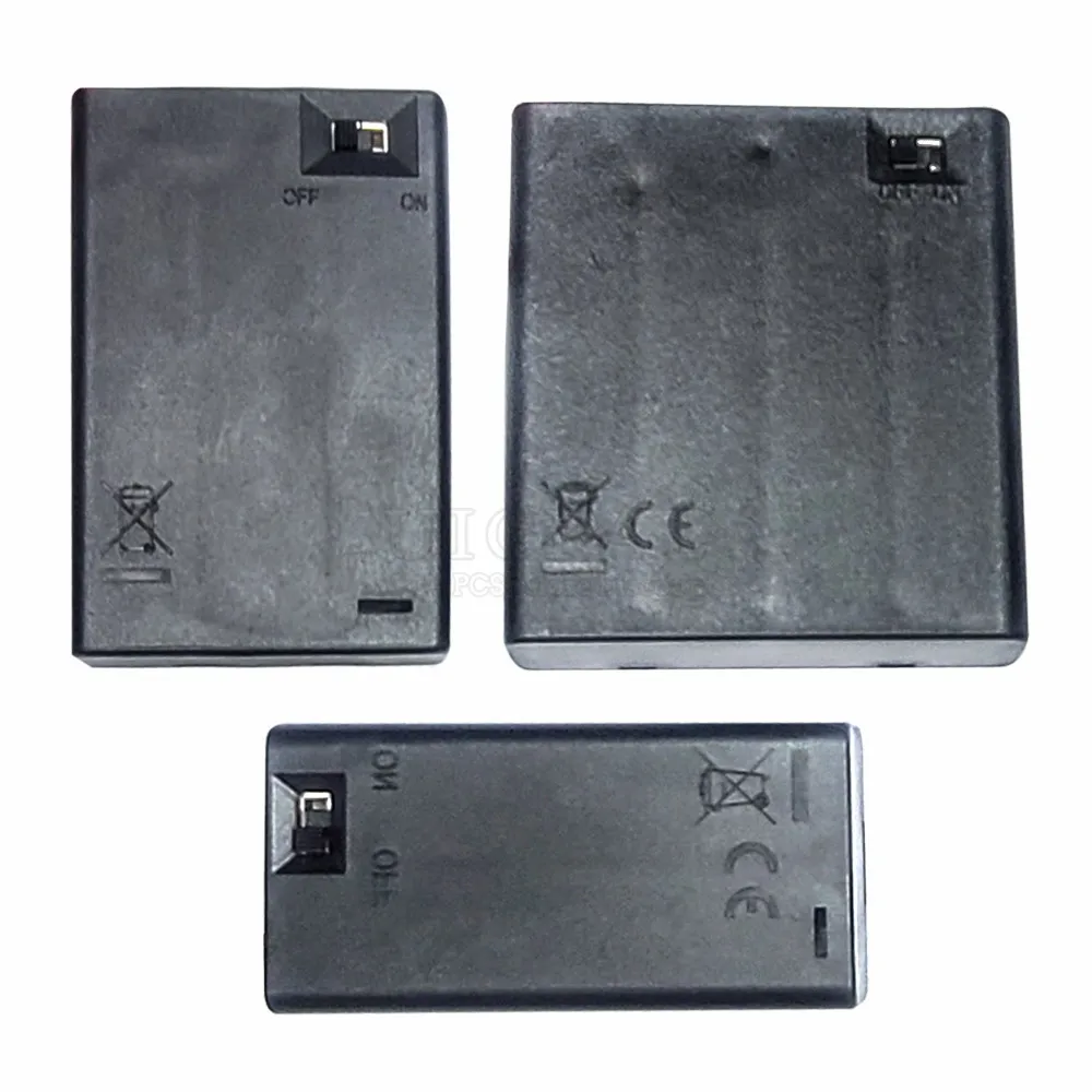 AA AAA Battery Box Module with Cover On Off Switch DC Cable Battery Holder Case 2X 3X 4X for DIY Intelligent Car Remote Control