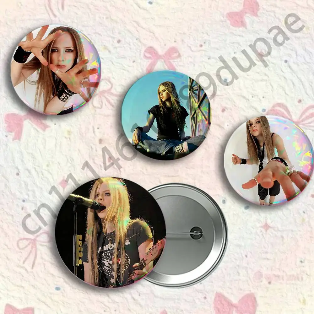 A-avril lavigne Badges 25 32 44 58 75 mm Round Customizable Wholesale Fan goods Self-made fan freebies TH