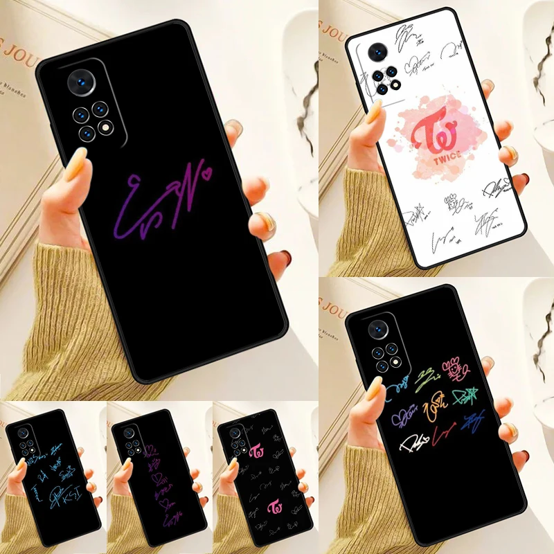 Twice Signature Case For Samsung Galaxy S24 Plus S23 S20 S21FE Lite S22 Ultra Note 20 S8 S9 S10 Phone Coque