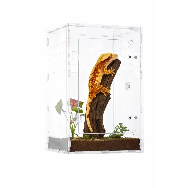 Pro Habitat for Praying Mantis Stick Insect Butterfly Magnetic Door Humidity-Friendly  Panels Tool- Access Insect Beetle Box