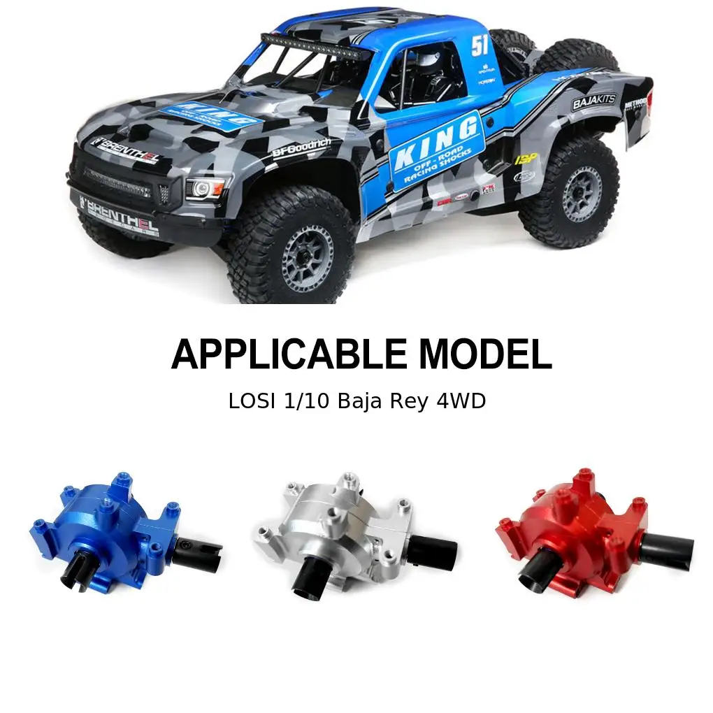 Aluminum Alloy 1/10 Differential Gear Box 1pcs Diff Rc Differential Gear Box For LOSI Baja Rey 4WD RC Car Part