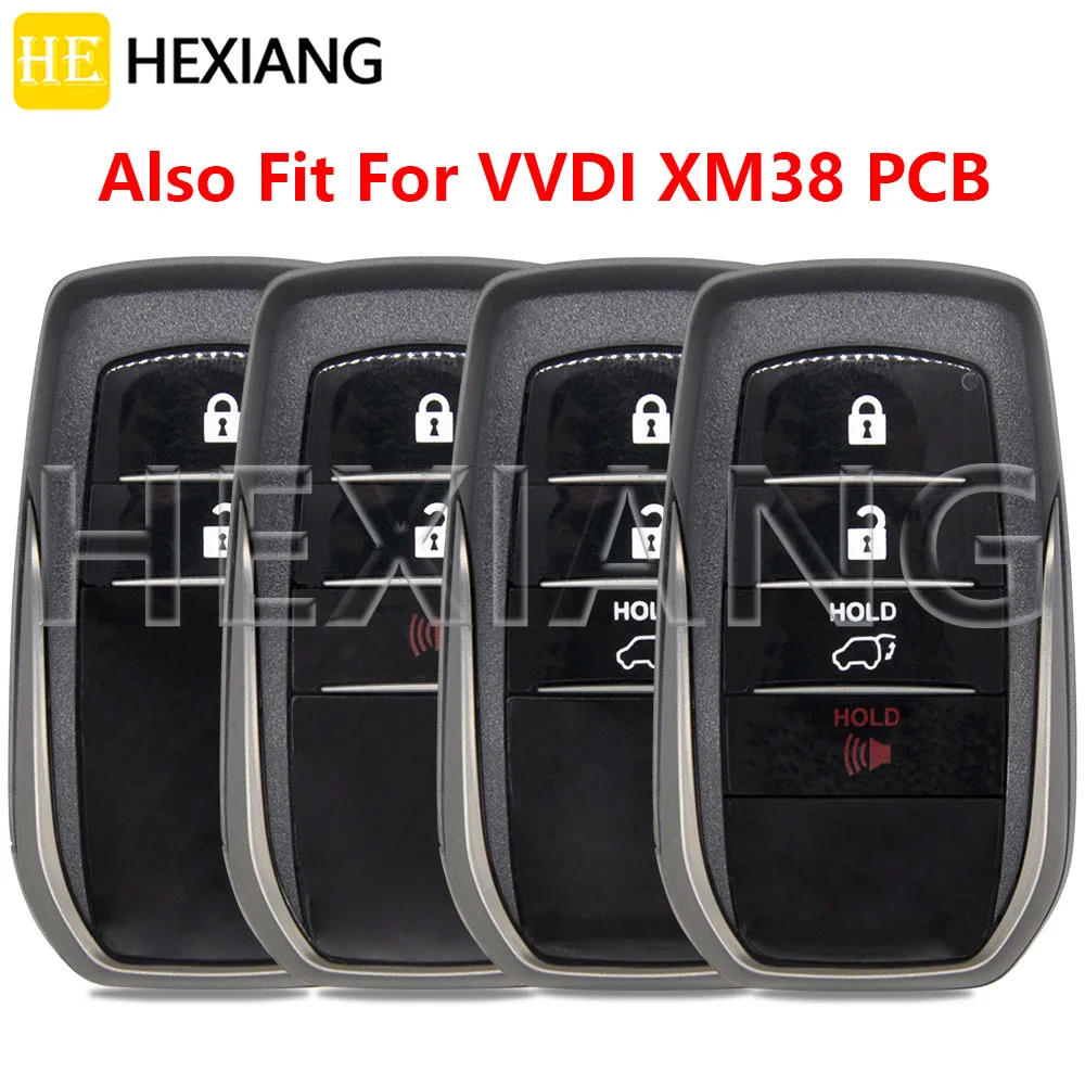 HE Replacement Car Key Shell Case Support VVDI XM38 PCB For Toyota Land Cruiser Fortuner Prado Camry Rav4 Highlander Crown SW4