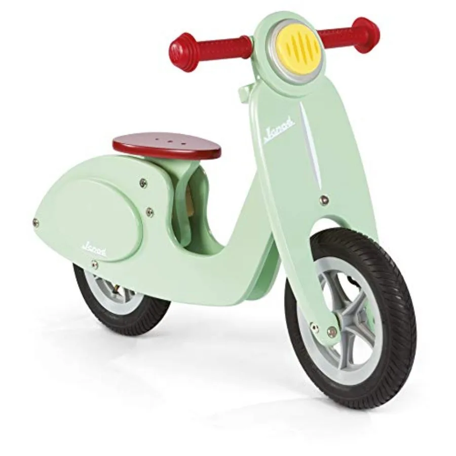 

Wooden Scooter Balance Bike for Natural Wood Finish Lightweight Design Easy to Ride Great for Developing Balance and Coordinati
