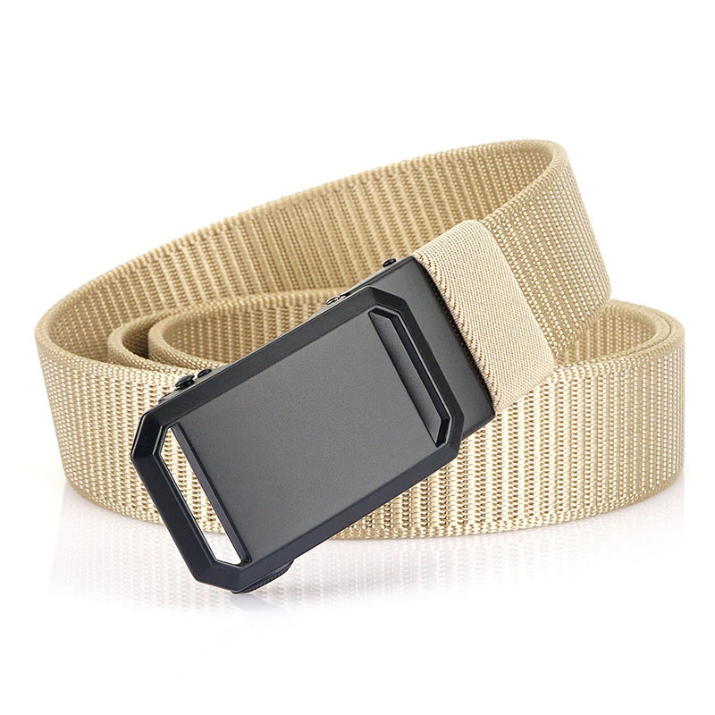 

New Men Canvas Belt Quality Alloy Automatic Buckle Nylon Men Belt Business Affairs Men and Outdoor Casual Belt