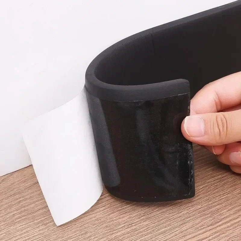 Self Adhesive Skirting Line 3D Wall Stickers Thickened Anti-collision Decoration Strips Bedroom Living Room Corner Line Sticker