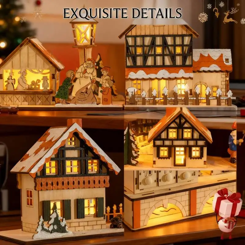 تقويم القدوم الخشبي لعيد الميلاد مع أدراج العد التنازلي، وديكور قرية العطلات