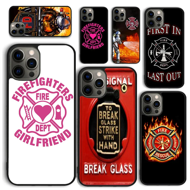 Firefighter Fireman Logo Symbol Phone Case for iPhone 16 15 14 12 13 mini PLUS X XS XR 11 PRO MAX Cover Fundas Shell