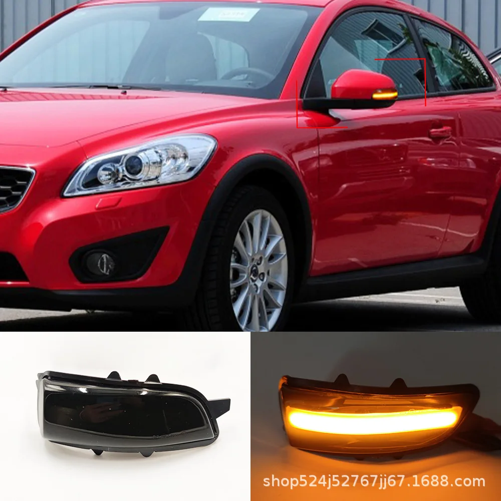 

Suitable for Volvo S40 V40 S60 S80 C30 C70 V50 turn signal LED rearview mirror flow light