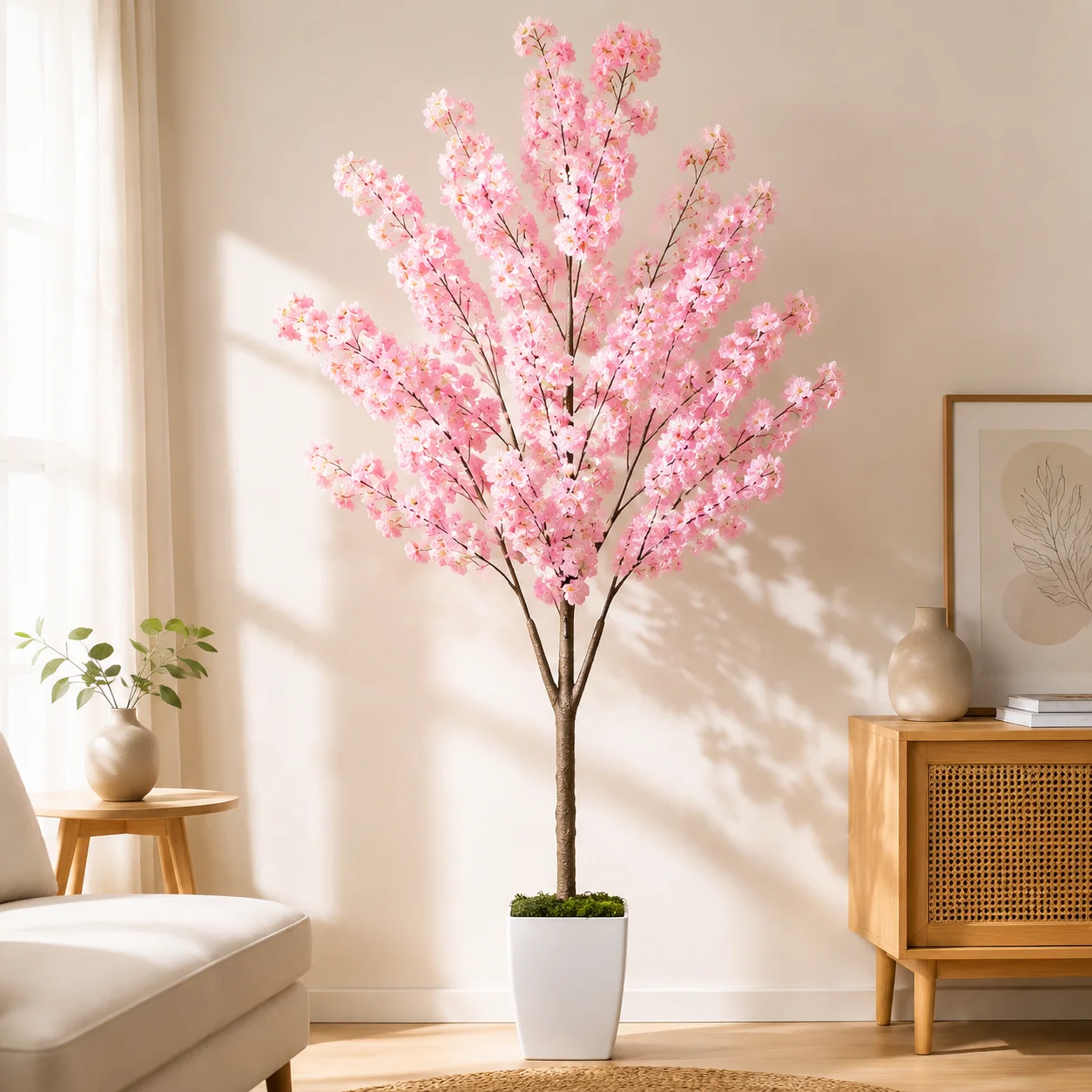 105-220cm-artificial-pink-white-cherry-blossom-tree-with-pot-fake-floral-tree-outdoor-wedding-garden-patio-office-home-decor