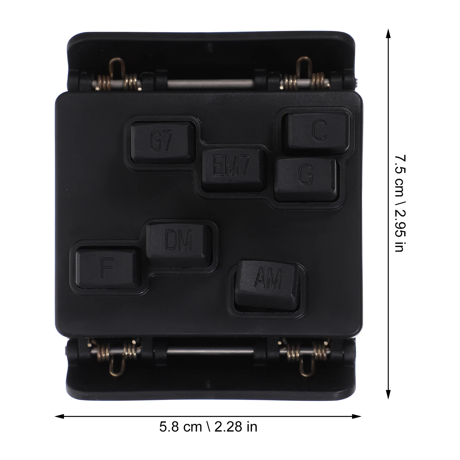 

Ukulele Chord Trainer for 23Inch Neck Black Practice Aid with C F Am Dm G G7 Chords Musical Instrument Accessories