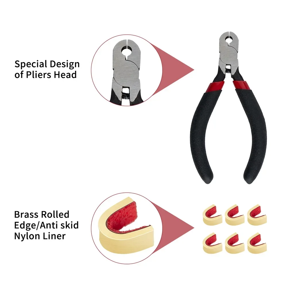 Bild 3: Bogenschießen Messing Nocke Zange Werkzeug Bowstring Nocke Installation Entfernung Zange für Recurve Traditionelle Compound Bogenschießen Ausrüstung ​ ​