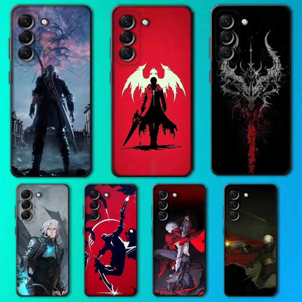 

D-Devil M-May Cry Game Phone Case For Samsung Galaxy A13,A21s,A22,A31,A32,A52,A53,A71,A80,Soft Black Shell