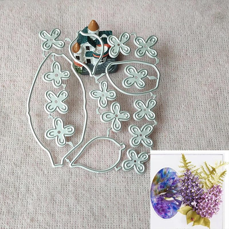 Matrice de découpe de fleurs en métal, moule de fleurs, décoration de scrapbooking, photo en relief, 40% décoration, fabrication de cartes, artisanat de bricolage, nouveau