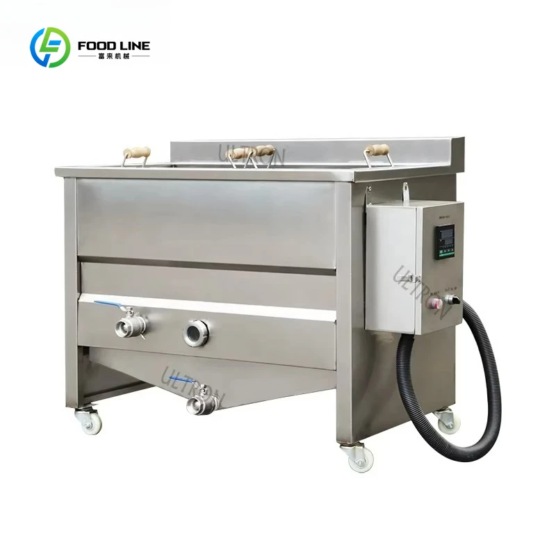 Industrial Small Scale Semi Automatic Potato Chips Plantain Chips Fryer Machine