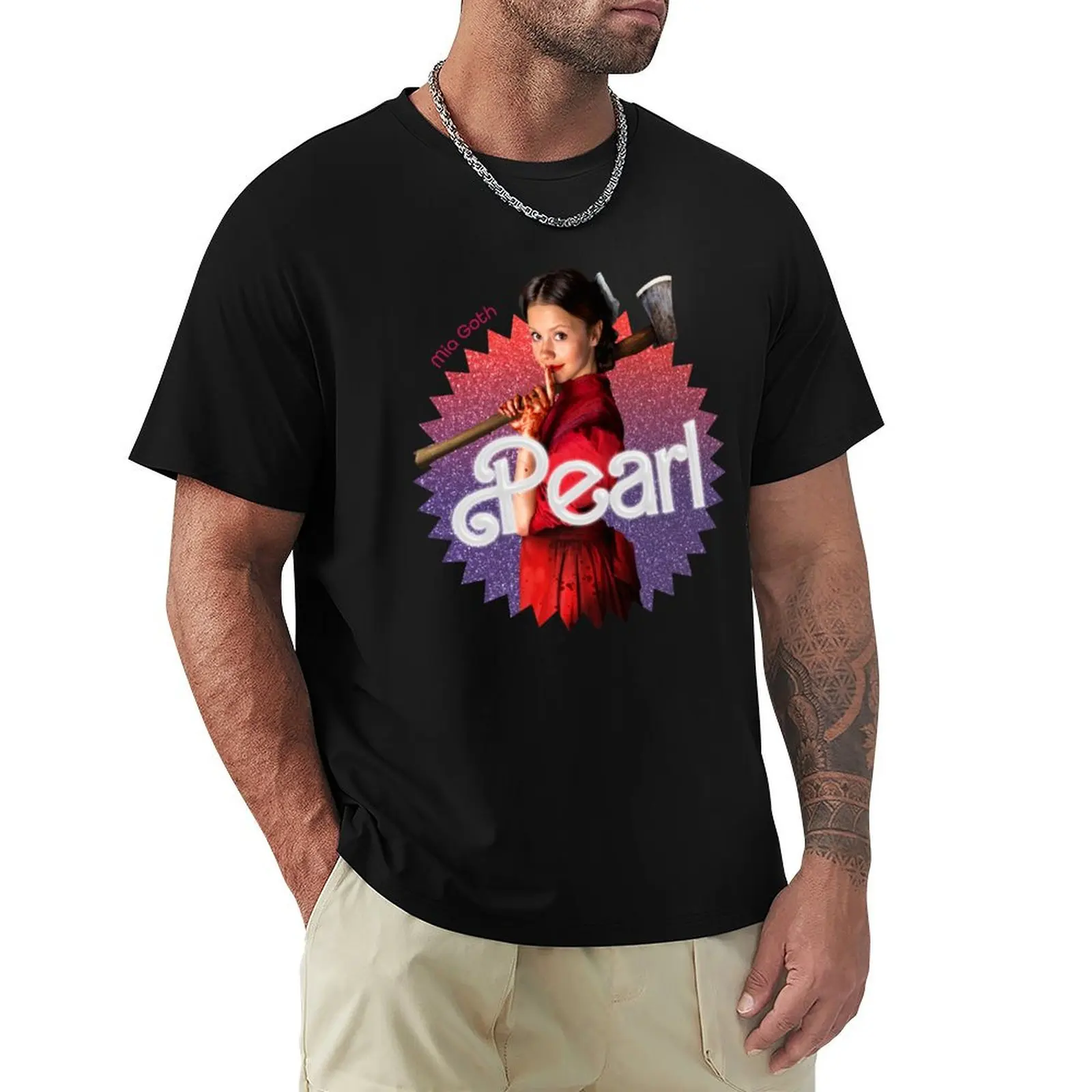 

Pearl Barbie T-Shirt rapper graphic tees quick drying new gifts and t-shirts Man t-shirt mens t shirts top quality