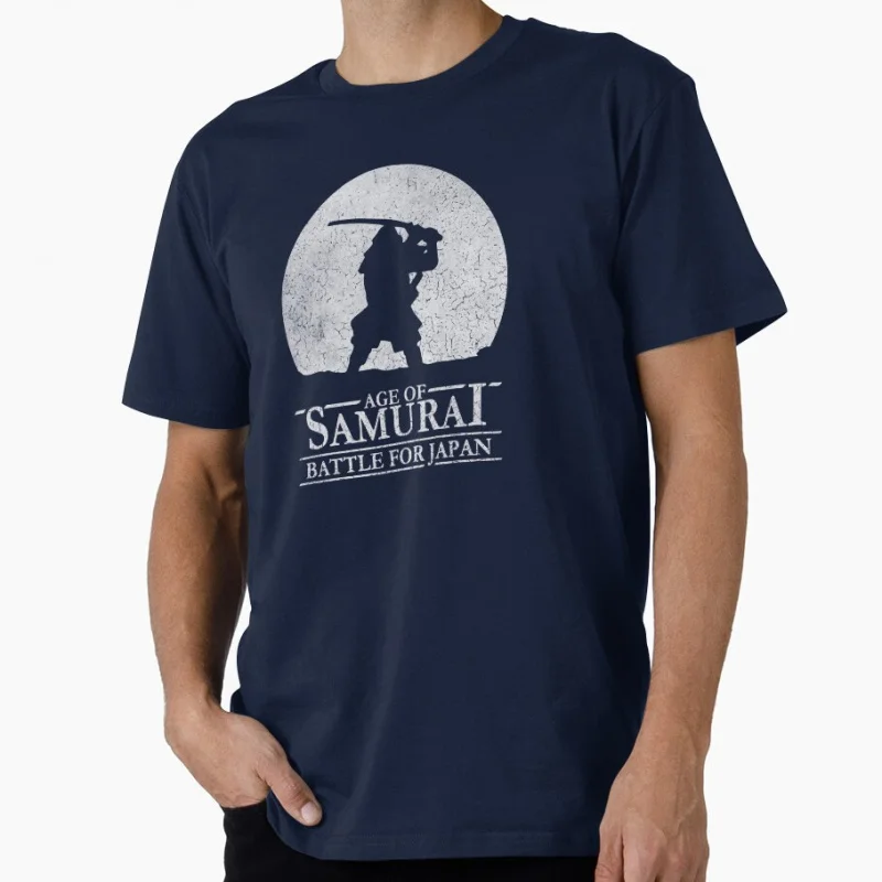 

Vintage Age of Samurai - Battle for Japan Gift t shirt for men Large size tops S-6xl 100% cotton printed clothes