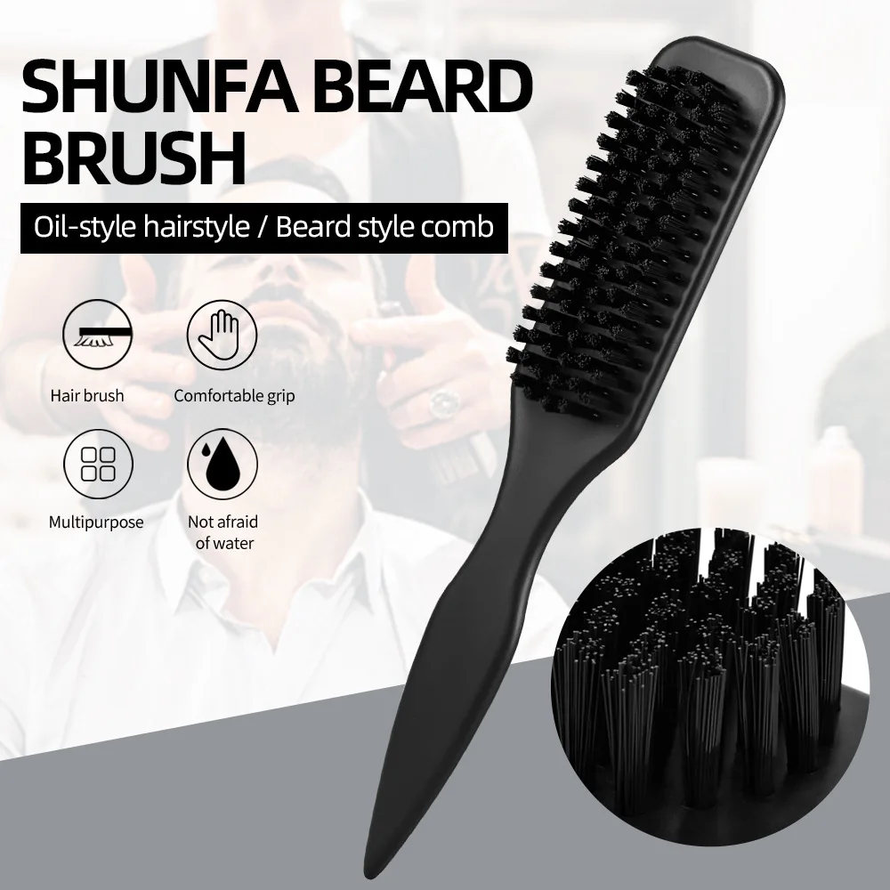Bristle Slick Back Hair Brush for Sleek Ponytail Bun & Smoothing Baby Hairs, Flyaways, Edge Control - Backcombing & Teasing