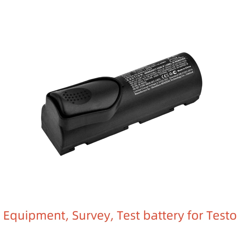 Li-ion Equipment, Survey, Test Battery for Testo,3.7V,3400mAh,320,327 Gas Analyser,870-1 Thermal Imager,310,330,350