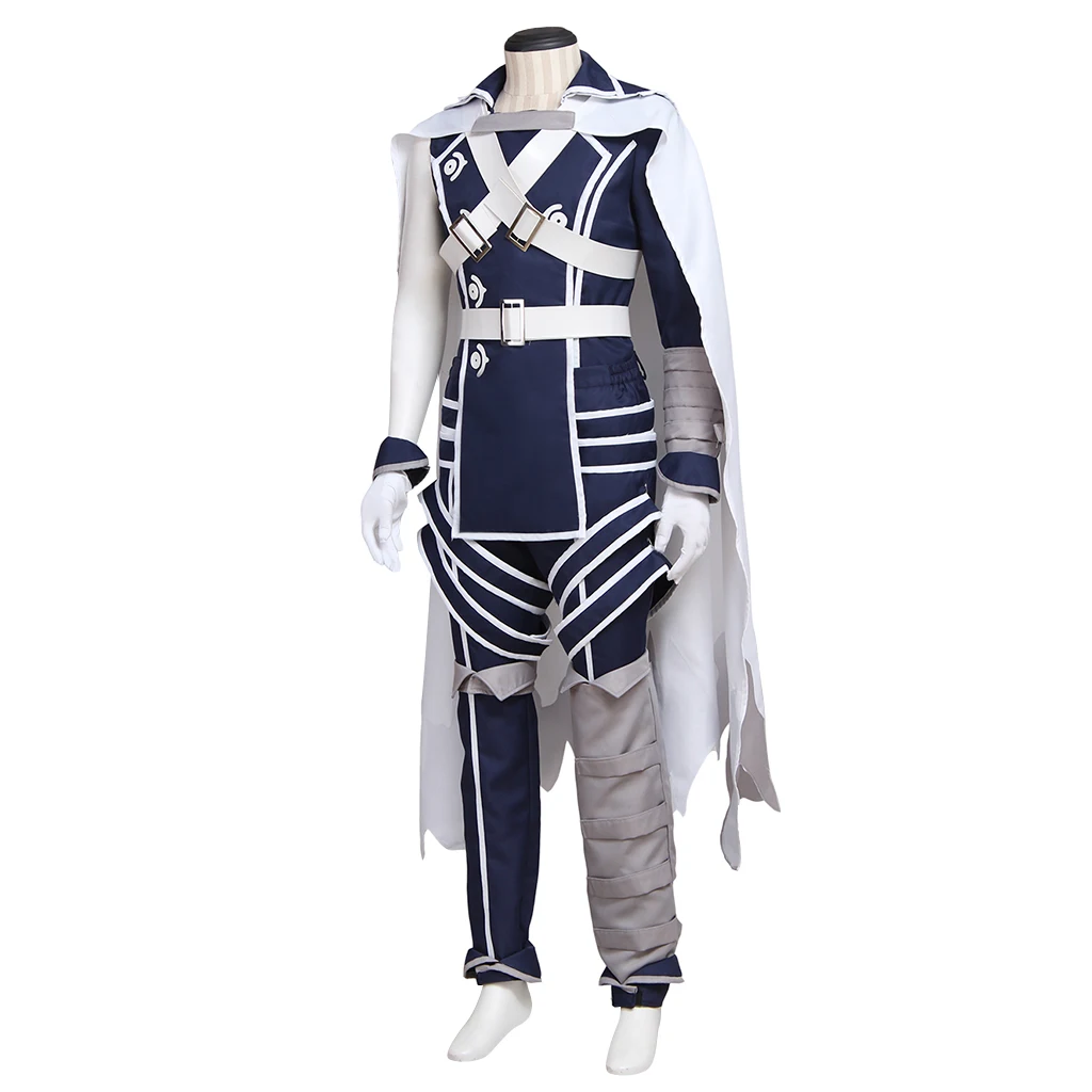 Gioco Fire Emblem Awakening Chrom Costume da principe cosplay per uomo Uniforme da combattimento con mantello Abiti da travestimento per feste di Halloween