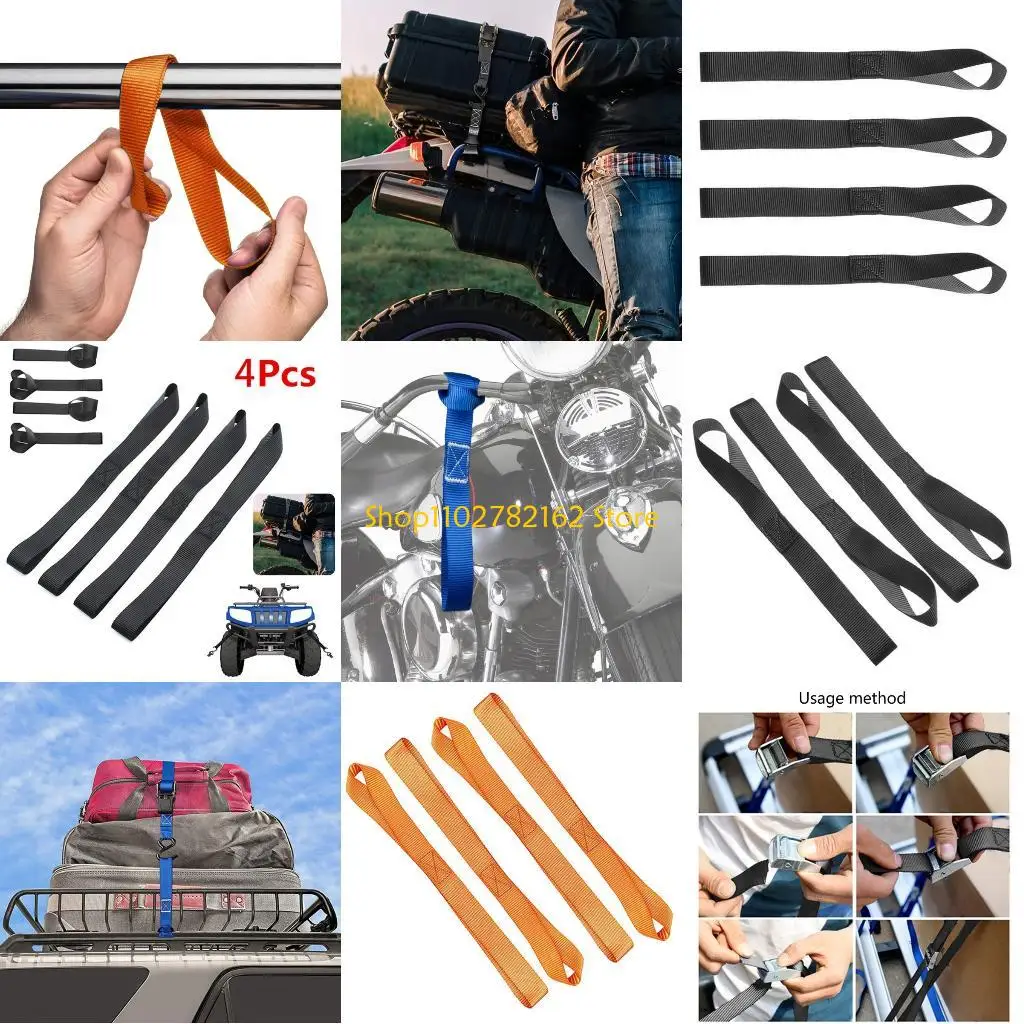 

547B Heavy Duty Belt for Securing ATV Motorcycles Dirt Bikes Soft Loop Tie Down Strap
