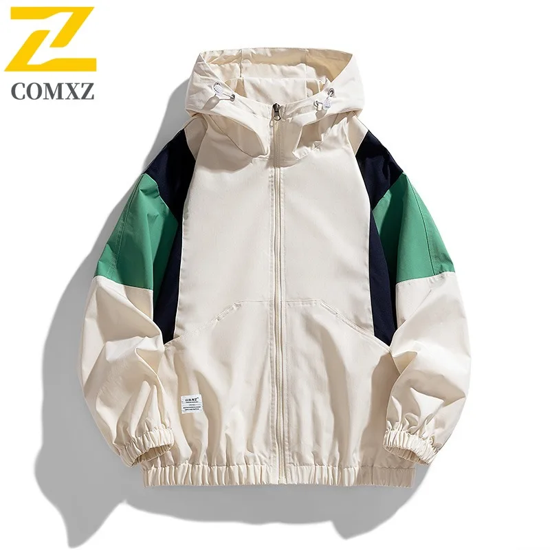 

COMXZ Lightweight Windbreaker Gorpcore Athleisure Waterproof Outdoor Adventure Cycling Climbing Jacket Men Clothing Chaqueta
