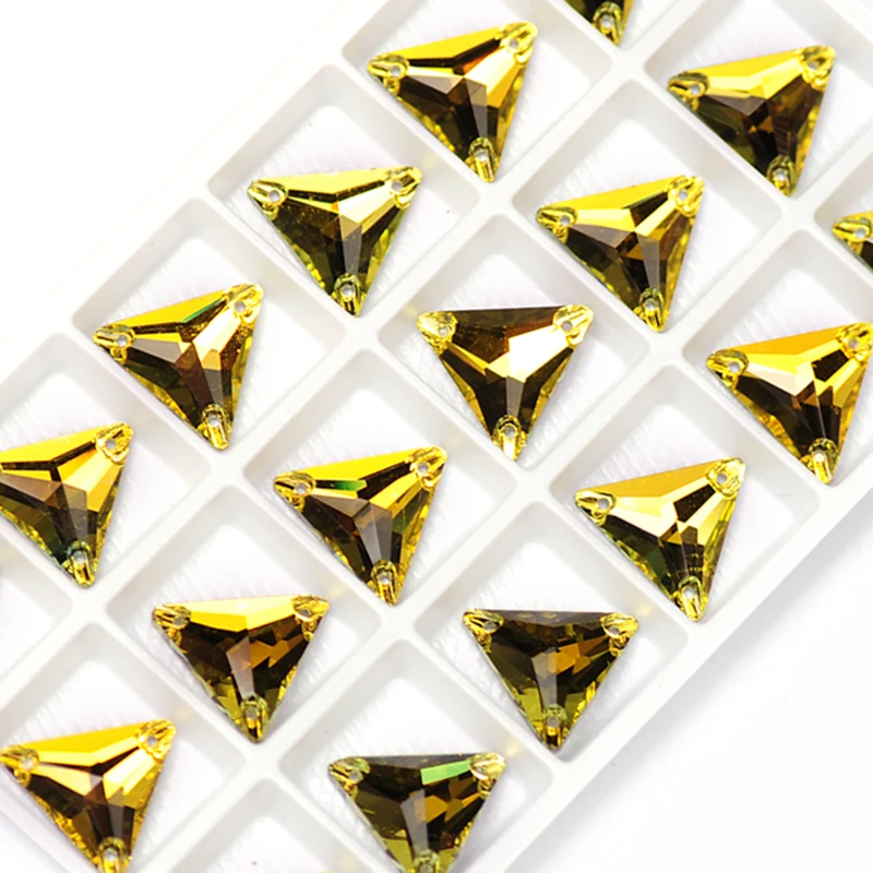 YANRUO 3270 Dreieck DIY Nähen Kristall Strass Nähen Auf Steine Glas Perlen Flache Rückseite Strass Genäht Für Kleidung – Detail 16