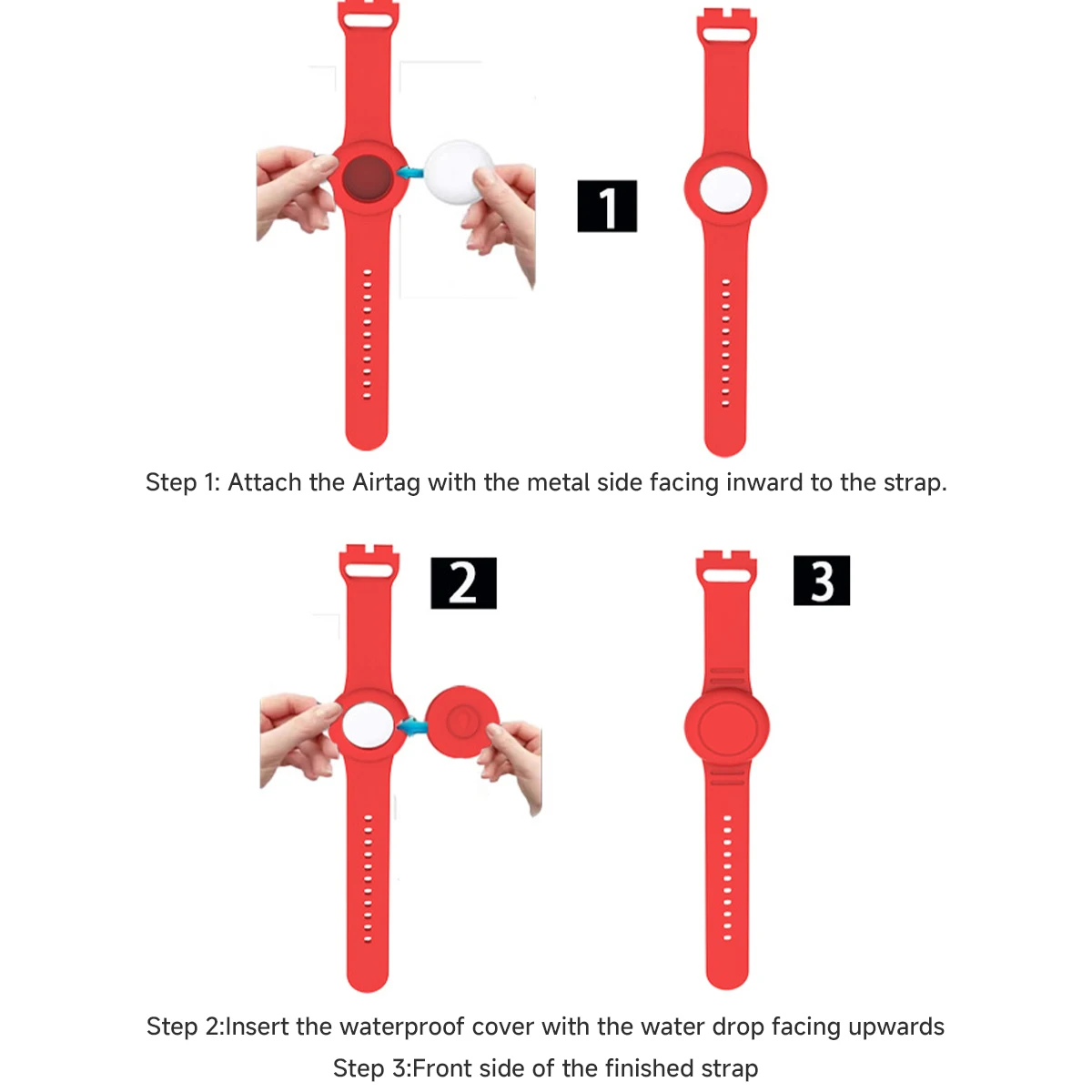 New Soft Silicone Kid Wristband for Apple Air Tag Lightweight GPS Tracker Holder Waterproof Child GPS Tracker Protector Bracelet image 4