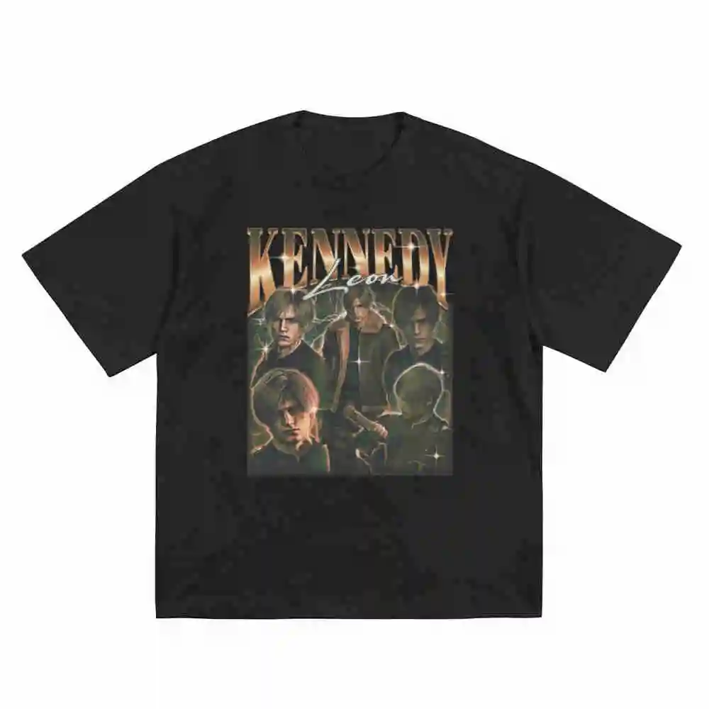 Kennedy Leon Vintage Retro 90s Bootleg Short Sleeve Tee 100% Cotton T-Shirt