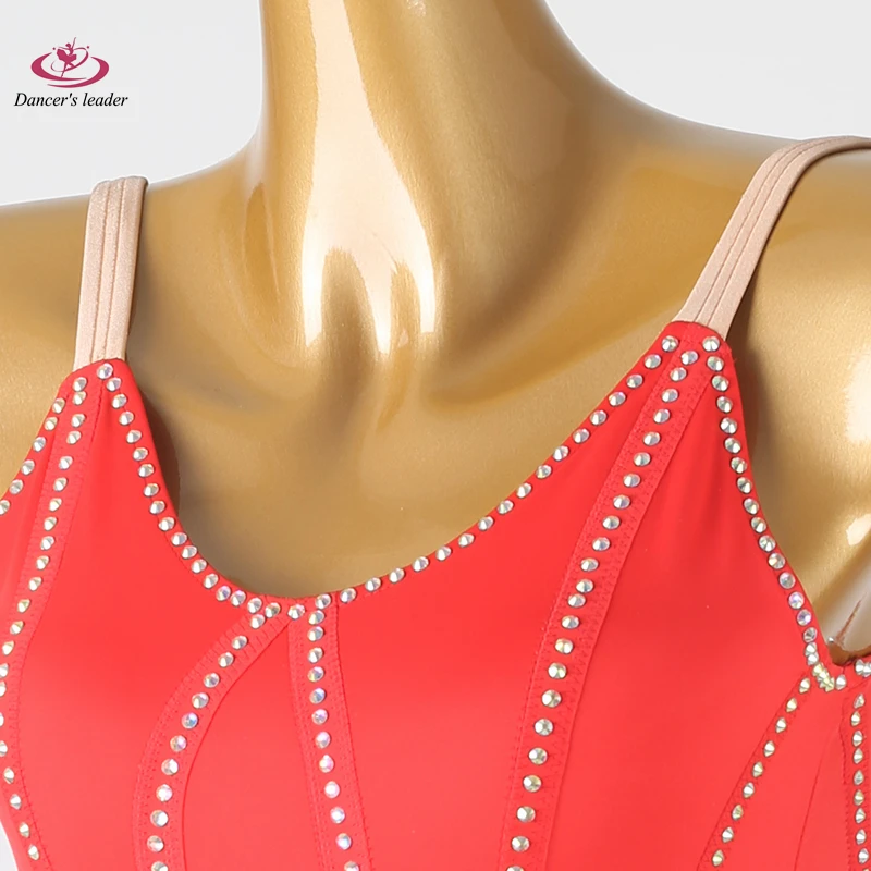 여성, 성인 및 어린이를 위한 라틴 댄스 의상, 고급 맞춤형 슬림핏 캐미솔 드레스, 삼바 퍼포먼스 드레스