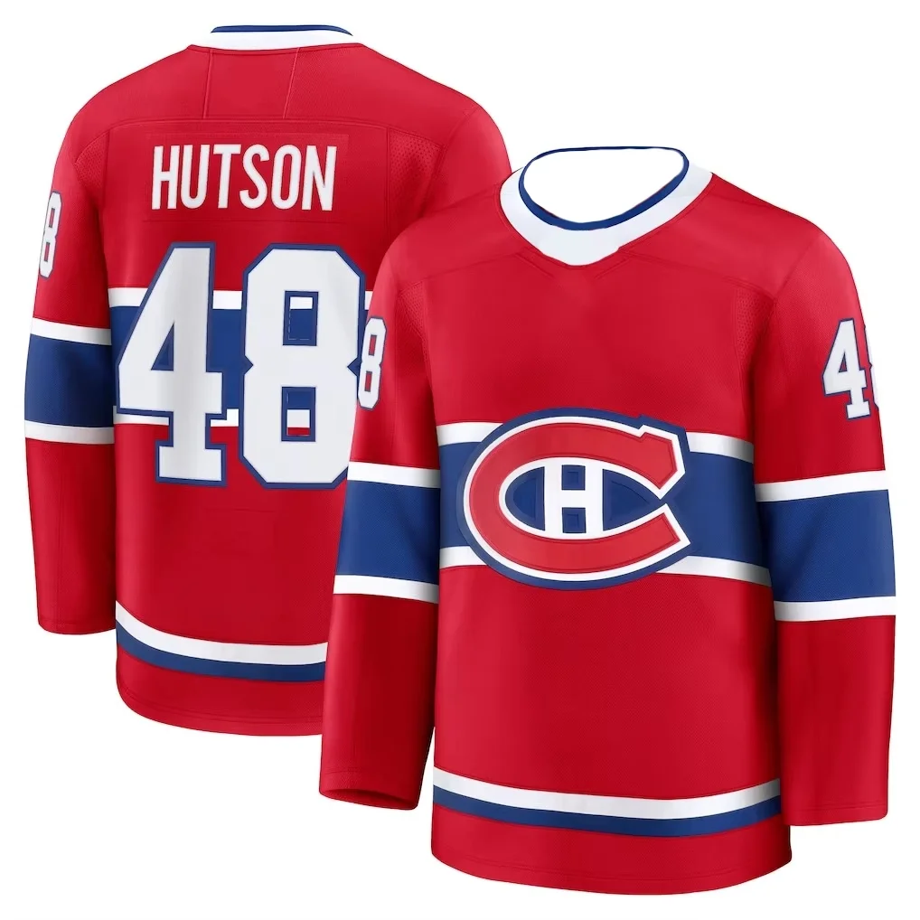 2026 Winter Neues Eishockey-Trikot Herren Rot & Blau Gestreiftes Langarm-Sporttrikot für Freizeit & Sport Kinder – Detail 11