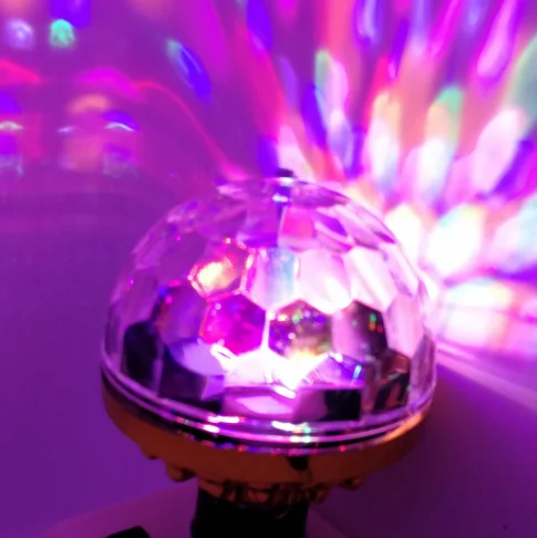 Stage Colorful Revolving Lamp Small Magic Ball Bulbs Led Home KTV Christmas Atmosphere Lighting Bundy Disco Light