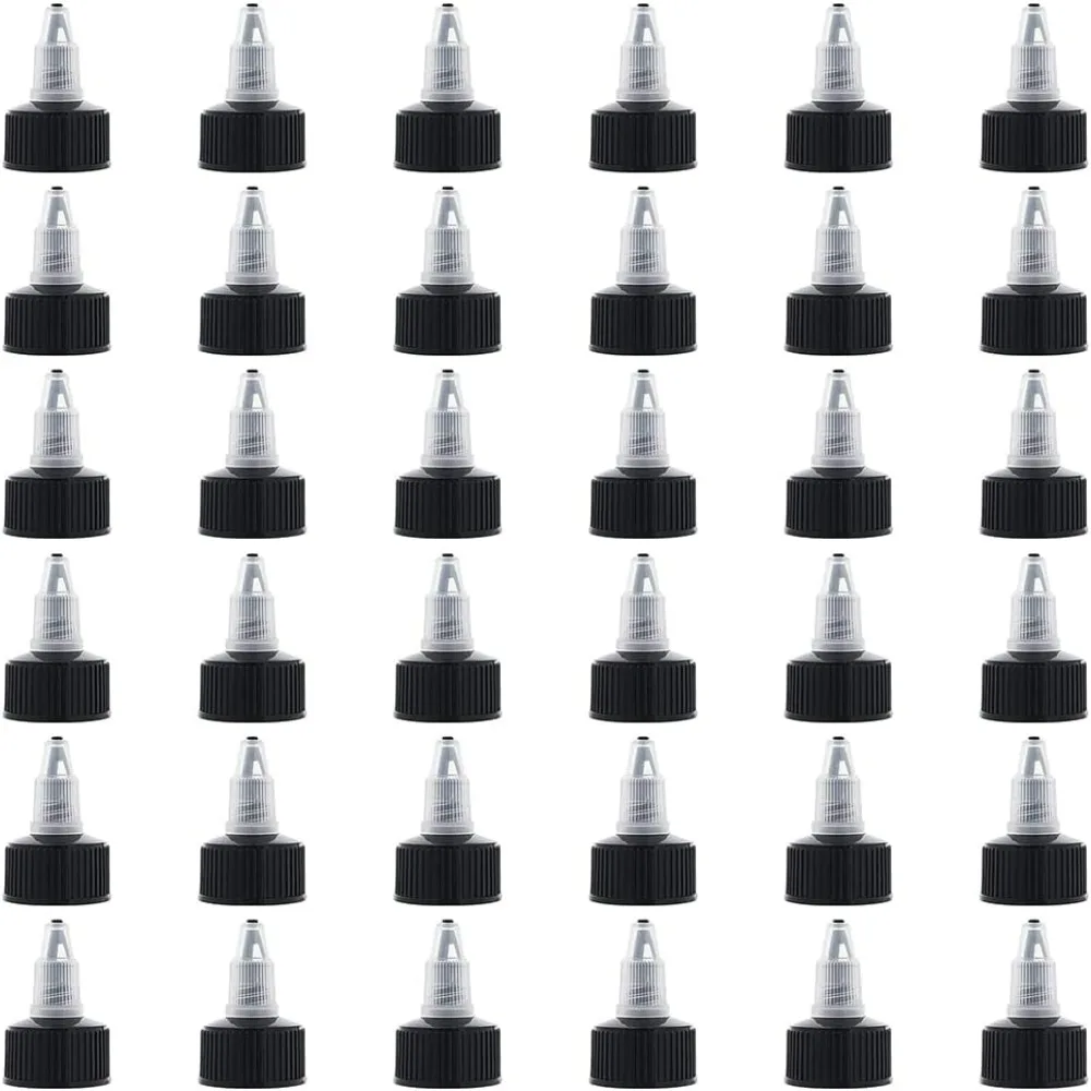 36 Pezzi Tappo Di Bottiglia Da Spremere 24/410 Tappi Superiori Twist Tappi Di Ricambio Neri Tappo Superiore Twist Tappi Di Erogazione Della Bottiglia Coperchio Della Bottiglia