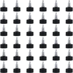 36pcs Squeeze Bottle Cap 24/410 Twist Top Caps Black Replacement Caps Twist Top Cap Bottle Dispensing Caps Bottle Lid