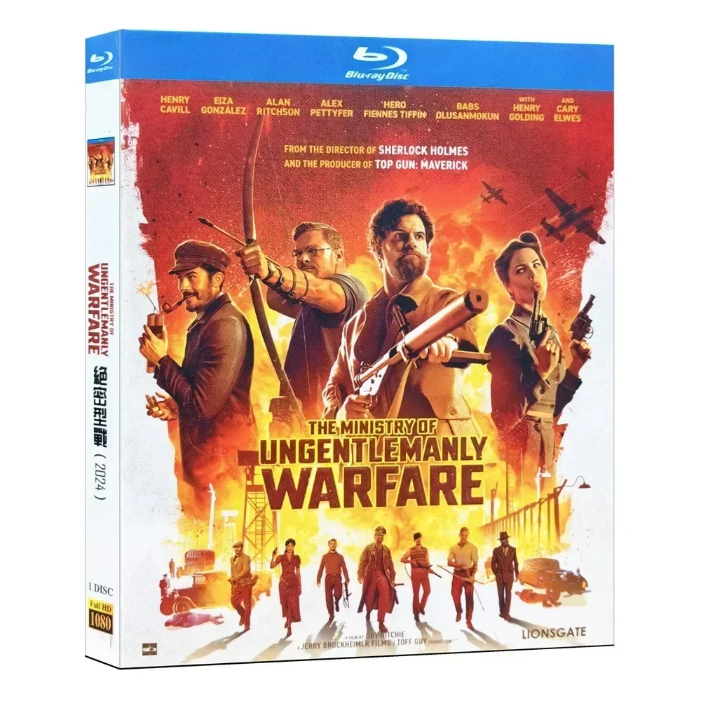The Ministry 0f Ungentlemanlu Warfare Blu-ray Ultra HD World War II movie, top secret Allied Expendables BD disc
