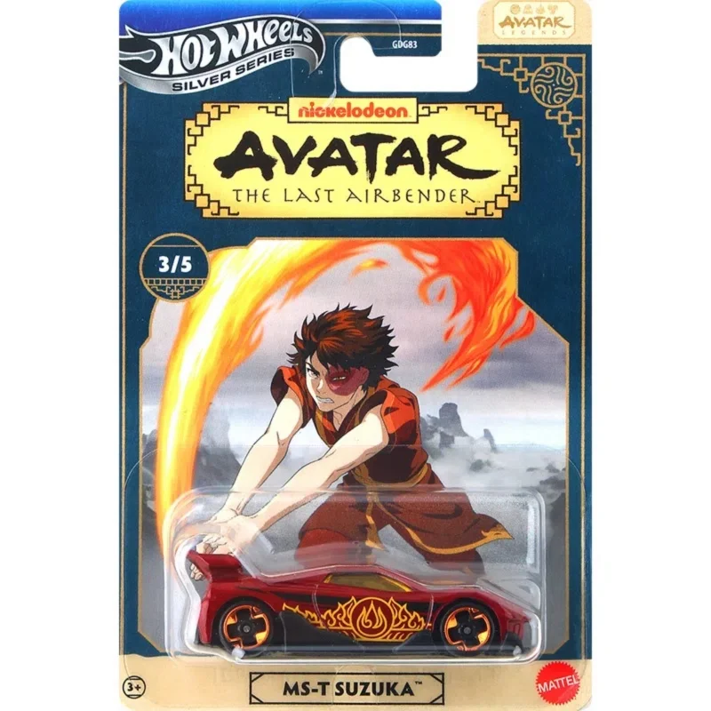هوت ويلز الصورة الرمزية آخر Airbender 1:64 مقياس يموت الصب سيارة لعبة سيارة تحصيل مجموعة من 6 جديد 2025 سلسلة فضية قسط