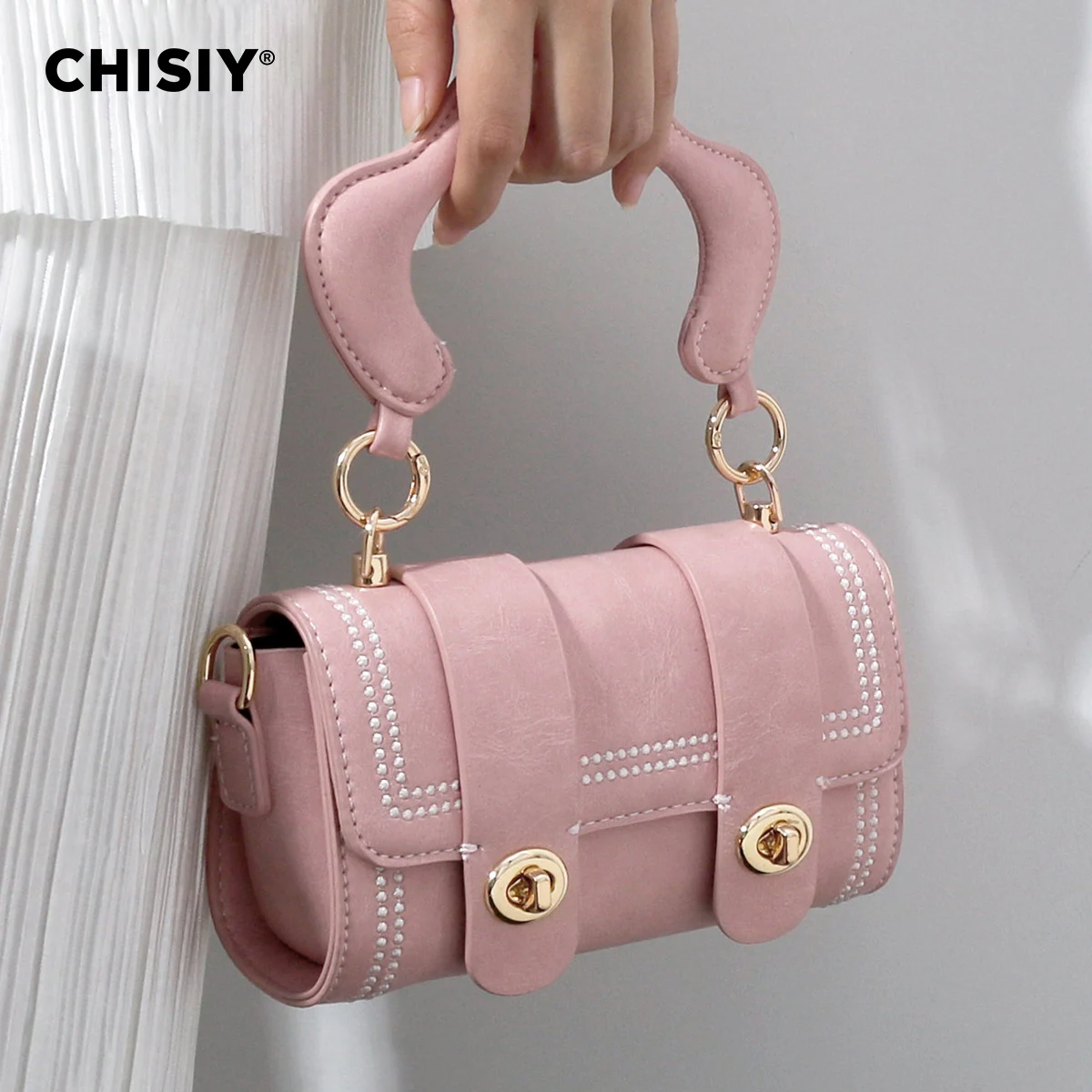 CHISIY Original handmade donut series, girlish, student dating, simple commuting, crossbody handbag, Valentine\'s Day gift