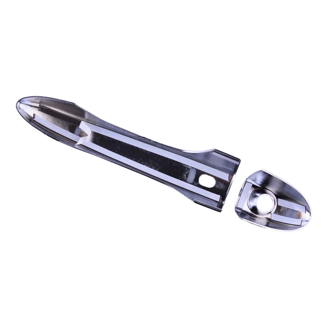 Exterior Side Door Handle Cover Trim Handle Bezel Cap Smart Keyless Chrome ABS Fit for Fiat 500X SUV 2016-2020 2021 2022 2023