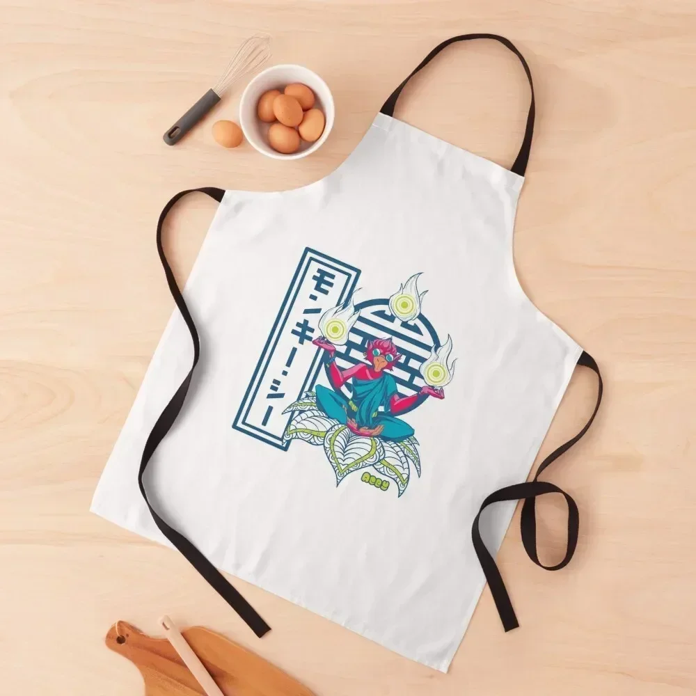 

Meditation Monkey See - Light Apron Cooking Clothes Kitchen Front Kitchen Women For Woman Apron