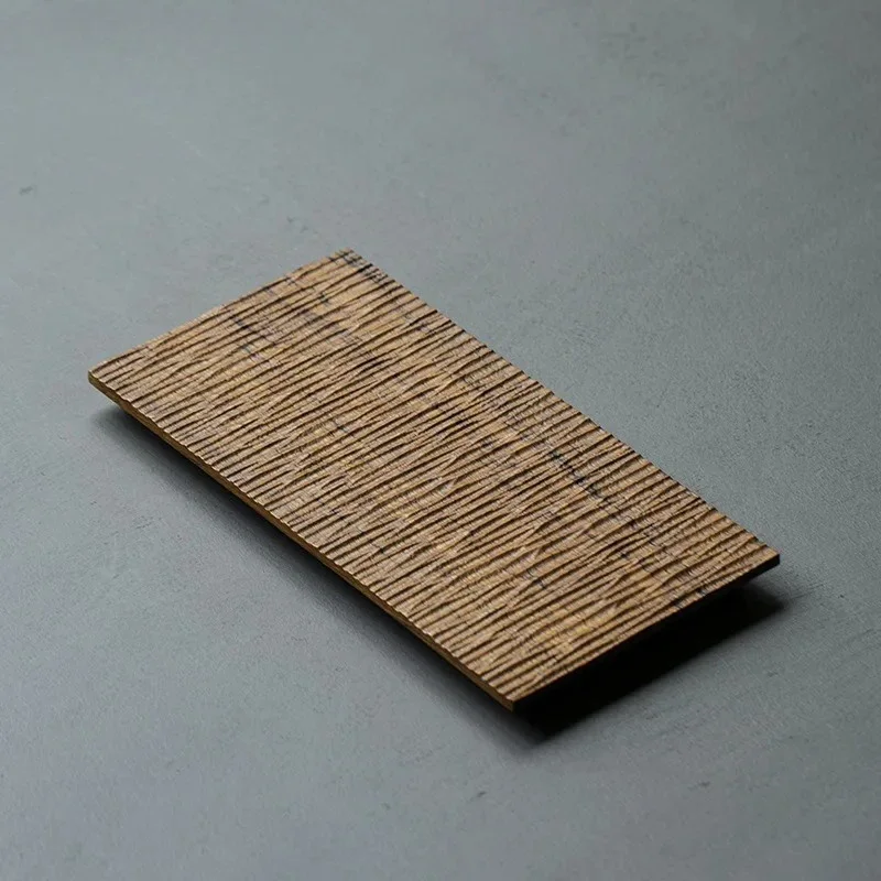 Myanmar Teak Dry  Tray Zen Solid Wood Small  Plate Boutique Simple Mat Zen  Board Dishes For Serving Cha Decoration