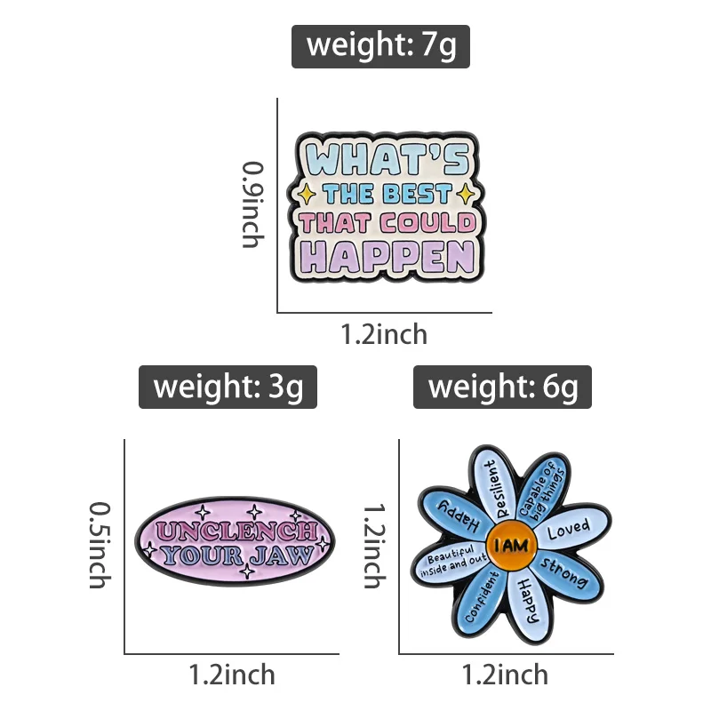 16style Rainbow Quotes Emaille-Pins, ermutigende Broschen, Aufkleber mit der Aufschrift „Spread Kindness Not Germs“, ADHS, psychische Gesundheit, sarkastischer Schmuck, Geschenk – Detail 9
