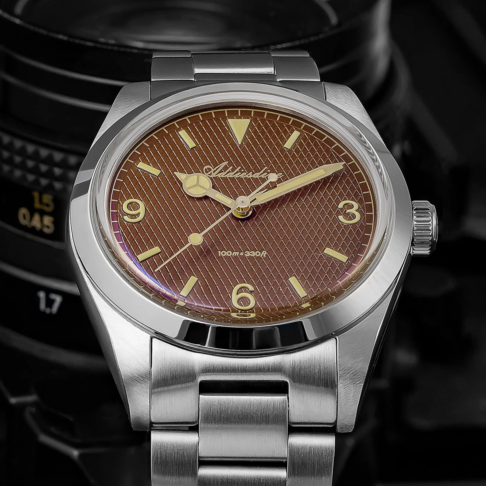 Addiesdive خمر ساعات كوارتز للرجال 36 مللي متر AR المغلفة C3/BGW9 مضيئة مقاوم للماء 10Bar فستان ساعات AD2096 ساعة فاخرة جديدة