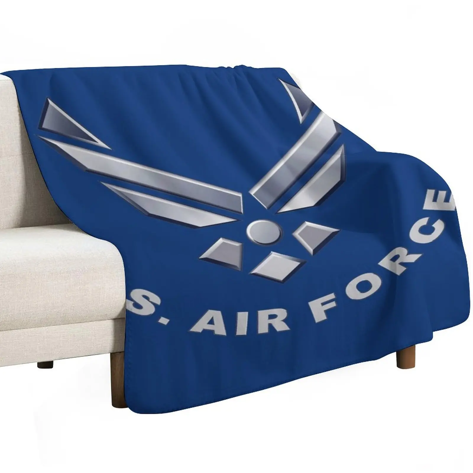 U. S. Air Force Symbol for Dark Colors Throw Blanket Large Picnic cosplay anime Weighted Blankets For Bed Moving Blankets