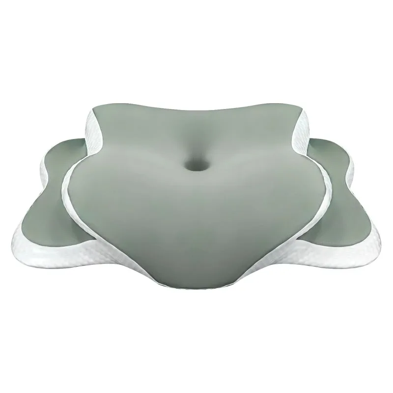 Almohada de espuma viscoelástica, almohada Cervical, alivio del dolor en el cuello, contorno, soporte ortopédico ergonómico